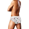 Prowler Puppie Print Swim Brief M - Quick-Dry Lightweight Swimwear