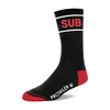 Prowler Red Prowler Raudonas Sub Crew Socks Juodas/Raudona - Stylish Contrasting Design