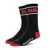 Prowler Red Prowler Raudonas Sub Crew Socks Juodas/Raudona - Stylish Contrasting Design