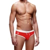 Prowler Swim Briefs M Raudona - Sporty Fit, Baltas Accents, Drawstring
