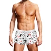 Prowler Swim Trunks Puppie Print L - Elastic Waist, Juodas/Baltas/Raudona
