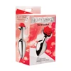 Xr Brands Raudona Rose Intimate Plug Medium - Aluminum, Decorative Floral Base