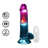 Realrock By Shots RealRock LED Vibrating Intimate Machine 18 cm Transparent
