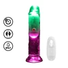 Realrock By Shots RealRock LED Vibrating Model 15 cm Transparent - Intimate Wellness Device