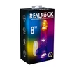 Realrock By Shots RealRock LED Vibrating Straight Model with Suction Base 20cm Transparent
