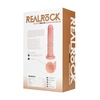 Realrock By Shots RealRock Vibrating Curved Model 20.5cm - Flesh Tone, Suction Base