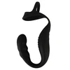 Rebel RC Prostate Plug &amp; Dual Support Ring Set, Silicone, Juodas