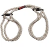 Doc Johnson Restrain Bind Tie 6mm Hemp Soft Cuffs for Wrists or Ankles Natural