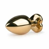 Rimba Aliuminio Heart Crystal Intimate Plug - Medium, Sidabrinis Finish