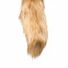 Rimba Aliuminio Plug with Faux Fox Tail - Sidabrinis &amp; Pilkas, Medium