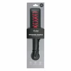 Rimba Juodas Leather Paddle XOXO - Sturdy Model with Decorative Cutout
