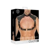 Ouch By Shots Rimba Leather Harness with Adjustable Collar - Universal Fit, Juodas