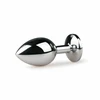 Rimba Metal Intimate Plug Sidabrinis-Rožinė Medium - Aluminum, Crystal Accent