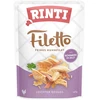 FINNERN GmbH end Co. KG Rinti Filetto šunų konservai su vištiena ir kumpiu 100 g, maišelyje