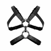 Rocco Bondage Adjustable Faux Leather Harness Juodas - Unisex Fit