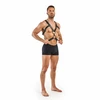 Rocco Bondage Adjustable Faux Leather Harness Juodas - Unisex Fit