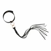Rosy Gold Collar &amp; Flogger Set Juodas - Elegant Adjustable Priedas
