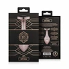 Rosy Gold Nouveau Geometric Anal Plug with Juodas Crystal Accent
