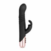 Rosy Gold Rabbit Vibrator Thrusting System Juodas 13cm USB Rechargeable
