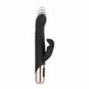 Rosy Gold Rabbit Vibrator Thrusting System Juodas 13cm USB Rechargeable