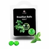 Secretplay Cosmetic Secret Play Intimate Massage Oil Balls Mint Aroma 2 vnt.