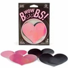 Secretplay 100 Fetish Secret Play WOW BOOBS! Heart-Shaped Holographic Body Covers Set 7.7x6.7cm