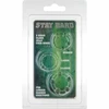 Scala Selection Seven Creations Set of 3 Transparent Silicone Comfort Rings, 21-24mm