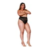 Dreamgirl Seven 'til Midnight High-Waisted Lace Panty Juodas 1X Cutout Design
