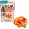 SHELMA Kitten with lašiša in sauce – šlapias kačių maistas – 85g