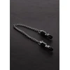 Steel By Shots Shots Barrel Adjustable Intimate Clamps with Chain, Sidabrinis, Pair