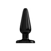 Shots Basic Series Anal Plug 10 cm with Suction Base, Juodas