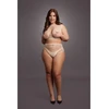 Shots Duo Net Keyhole Crop Top &amp; High-Waisted Set Queen Size XL-4XL