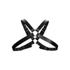 Ouch By Shots Shots Leather Chest Harness Adjustable Large Buckle One Size Juodas