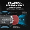 Pumped By Shots Shots SonicPull Intimate Suction &amp; Vibration Device Metallic Raudona