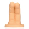 Shots Toys Cum Over Finger Extension Flesh Tone, Flexible Model