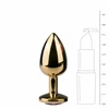 Sinner Gear Aliuminio Plug with Crystal Accent - Medium, Sidabrinis