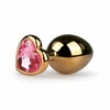 Sinner Gear Aliuminio Plug with Heart Crystal Medium Sidabrinis