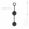 Sinner Gear Juodas Weighted Kegel Balls - Dual Counterweight System