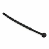 Sinner Gear Silicone Intimate Dilator - Juodas, Flexible Ribbed Design