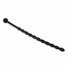Sinner Gear Silicone Intimate Dilator - Juodas, Flexible Ribbed Design