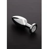 Steel By Shots Sinner Gear Stainless Steel Anal Plug Large with Glass Gemstone