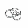 Sinner Gear Steel Intimate Ring Set - 3 Sizes, Sidabrinis, Anatomical Design