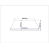 Skaidrus spintelių stiklas 890x450 mm