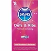 Skins Dots &amp; Ribs Premium 8-Pack Textured Latex Condoms Vanilla Scent