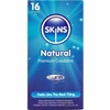Skins Natural Premium Latex Protection 16-Pack, Ultra-Thin &amp; Vanilla Scent