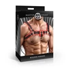 Xr Brands Sport Fucker Bulldog Harness Raudona - Adjustable Vegan Leather Chest Gear