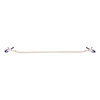 Sportsheets Cougar Adjustable Gold Chain Nipple Clamps with Mėlyna Tips