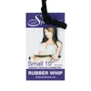 Sex&amp;Mischief Sportsheets S&amp;M Rubber Whip Small Juodas 25 cm - Flexible Handle
