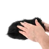 Sportsheets Spiked Sensory Mitt - Juodas, Faux Fur, Universal Fit