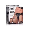 Xr Brands STRICT Safety Net Adjustable Male Chastity Belt Juodas Synthetic Leather